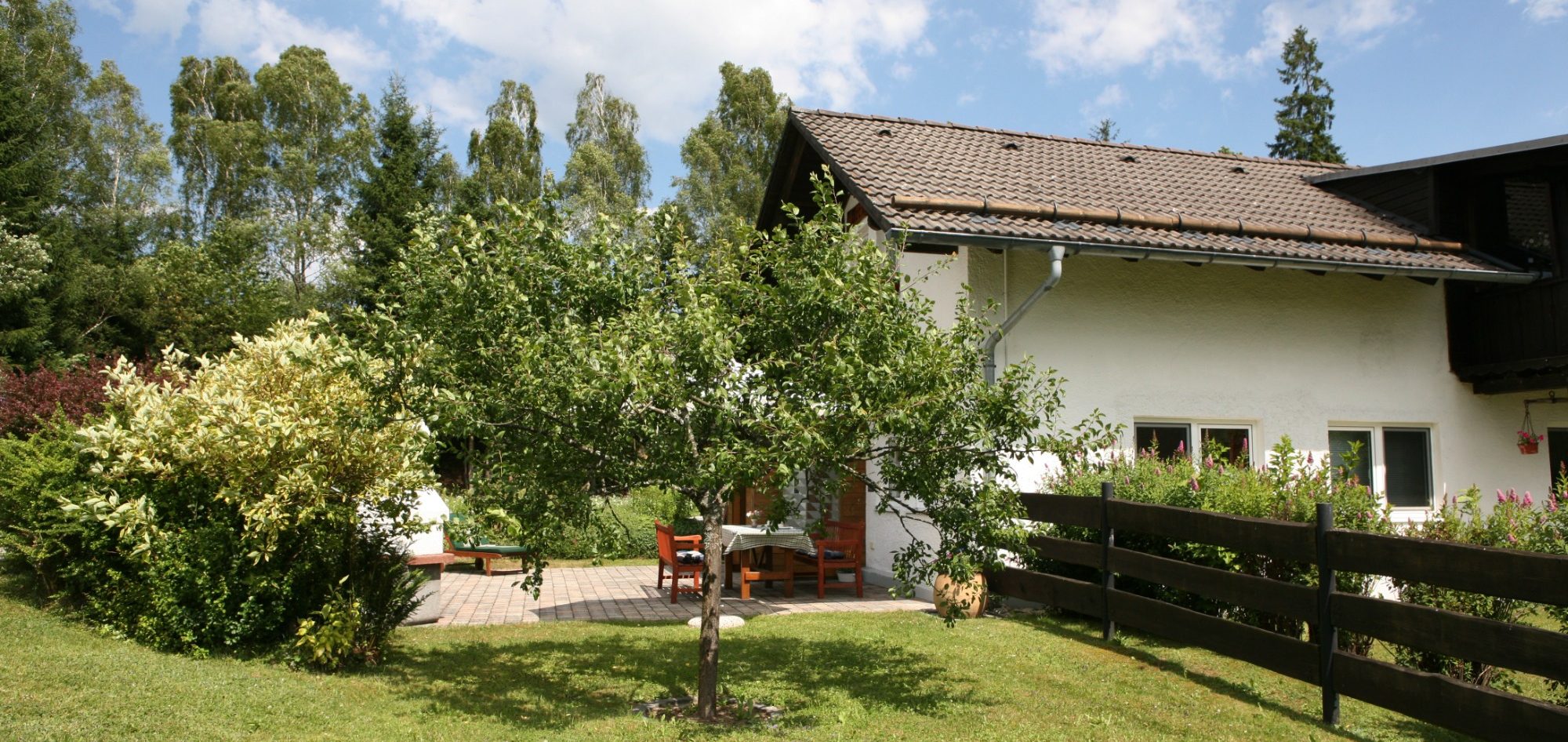 Das Wernerhäusl – gemütliche Ferienwohnung in ruhiger Lage bei Zwiesel Außenansicht des Wernerhäusls in Zwiesel am Waldrand im Bayerischen Wald